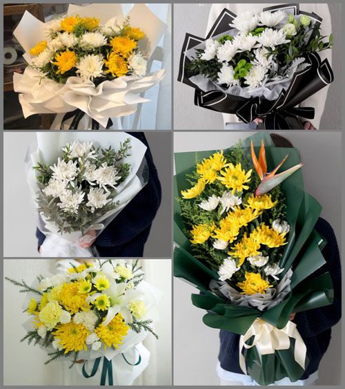 广东江门市鹤山市雅瑶镇白事花束代送